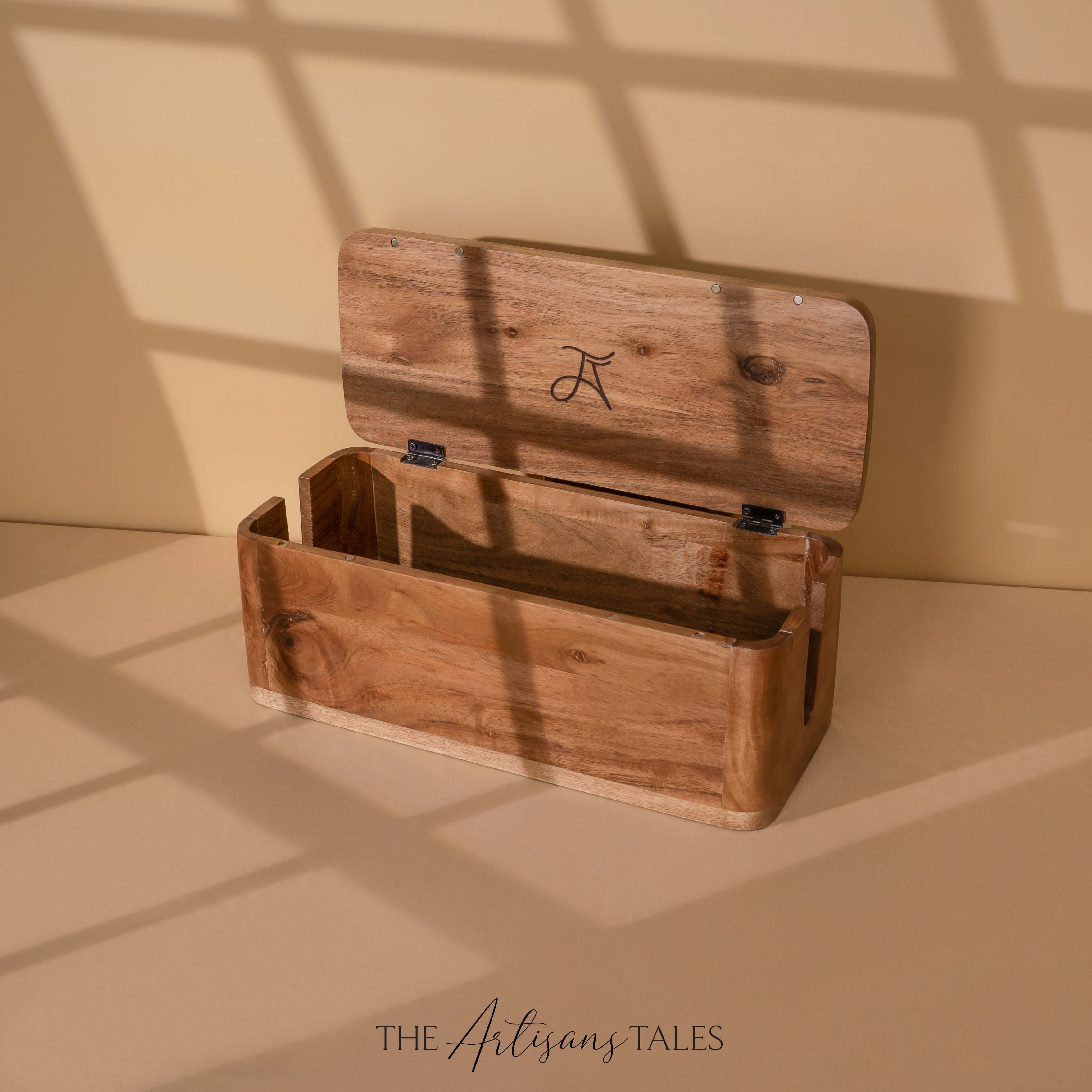 Modern wooden desk box