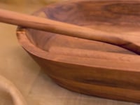 Natural Carved Wood Dough Bowl - Extra Large