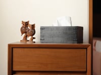 Rustic Dark Mango Wood Tissue Dispenser - Rectangle