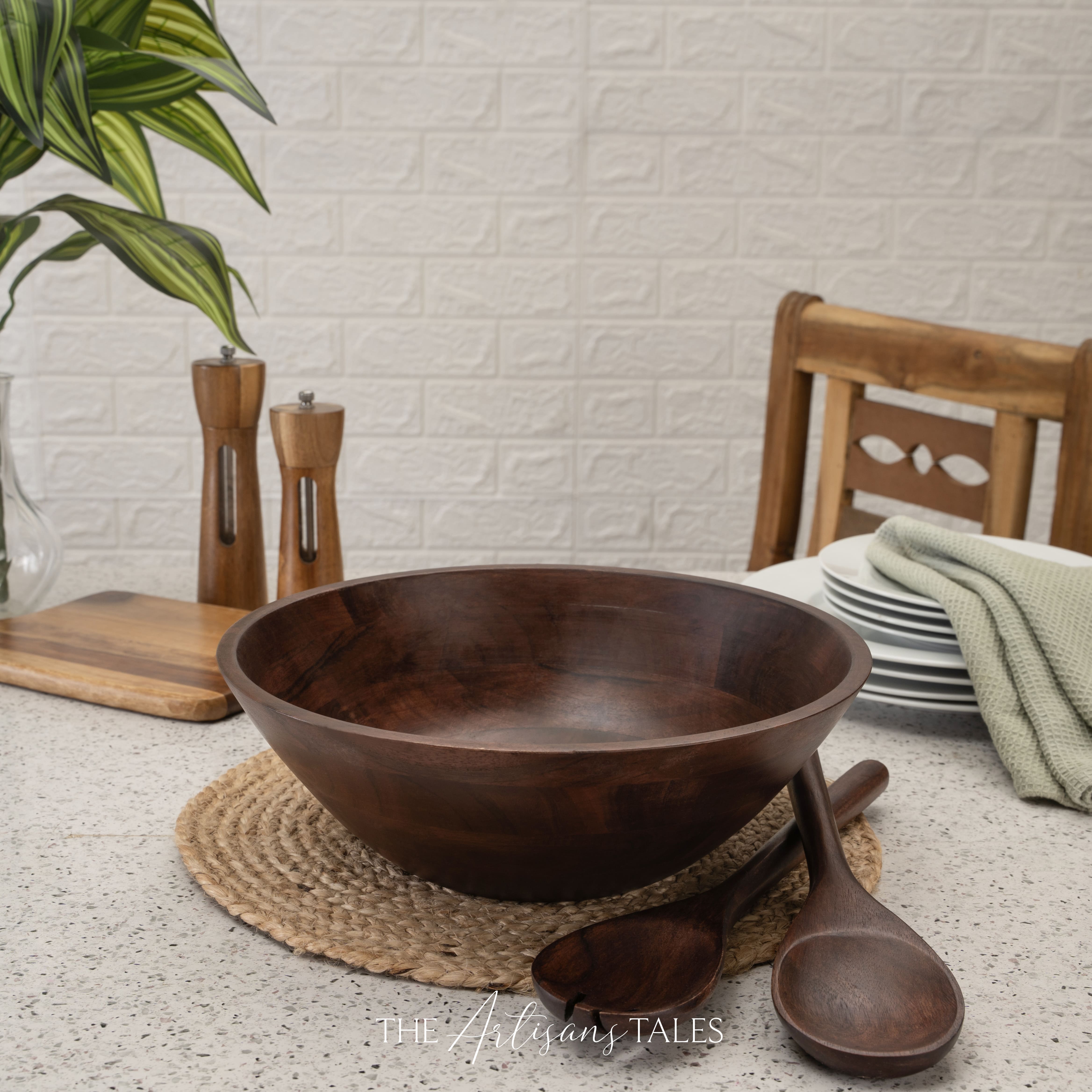 Artisan handmade wood bowl
