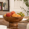 Natural Acacia Side-Footed Bowl
