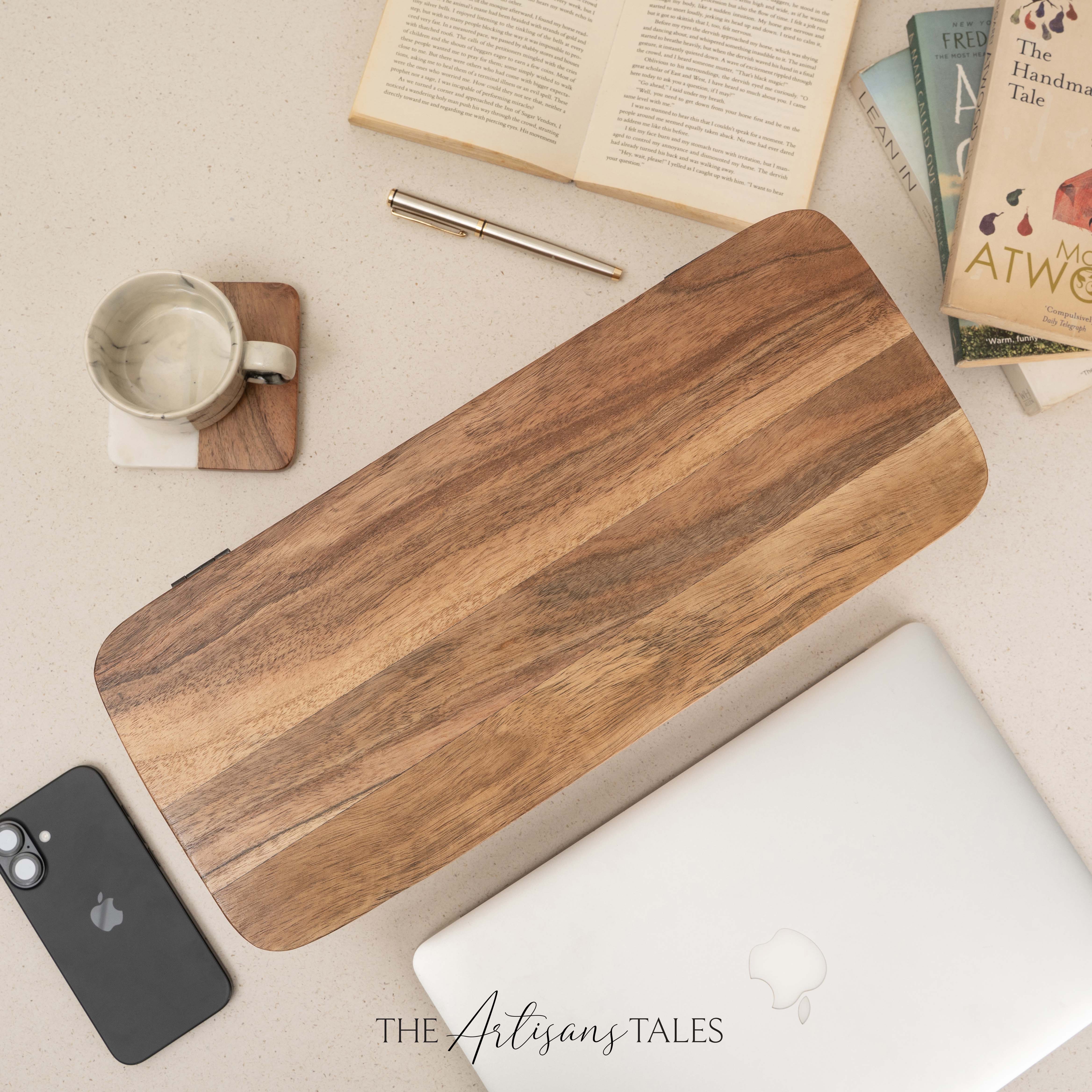 Handcrafted wood desk box