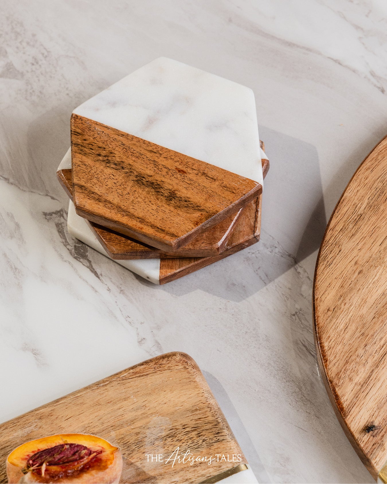 stacked coasters set