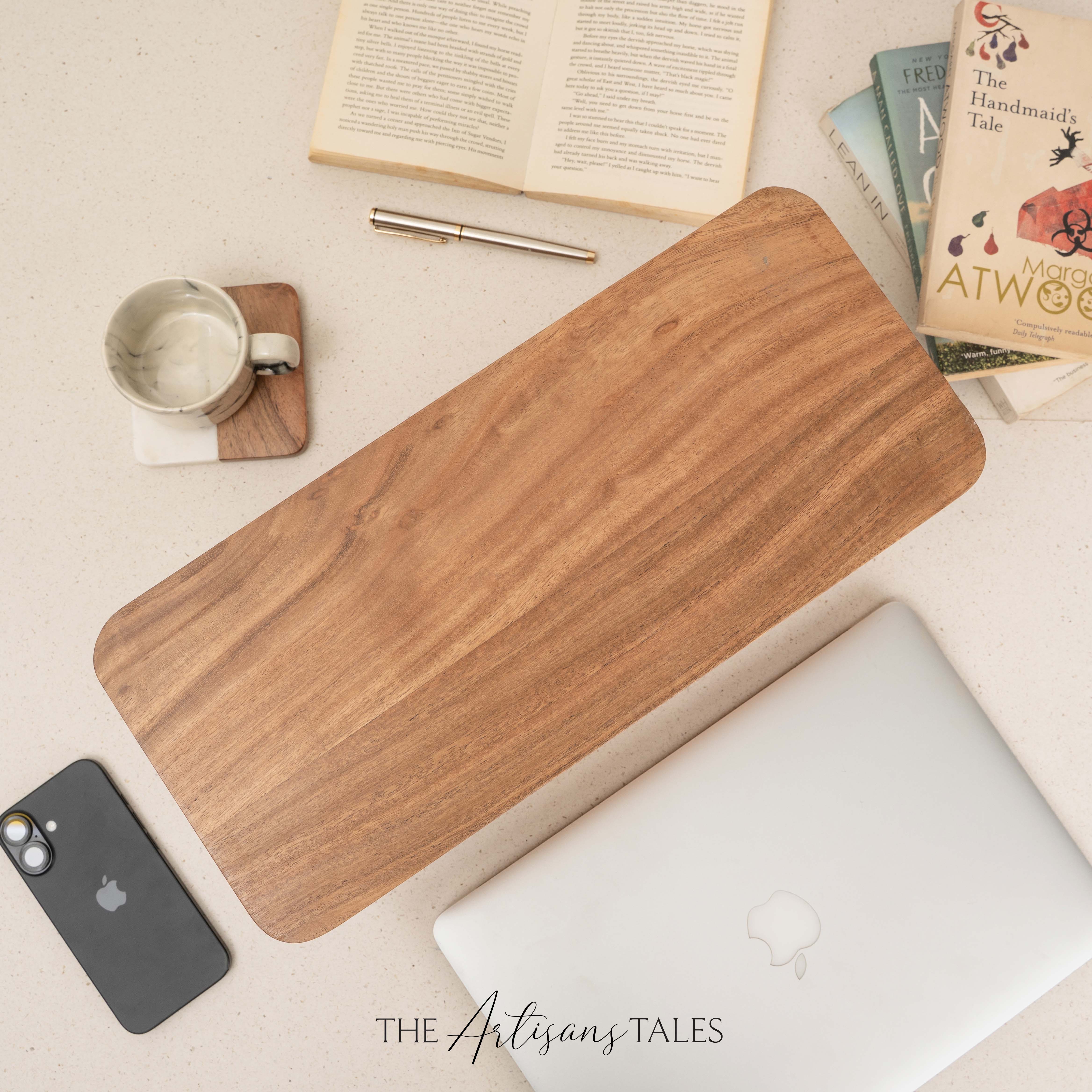 Luxury wooden desk organizer